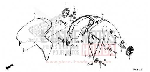 KOTFLUEGEL, VORNE ADV750J de 2018
